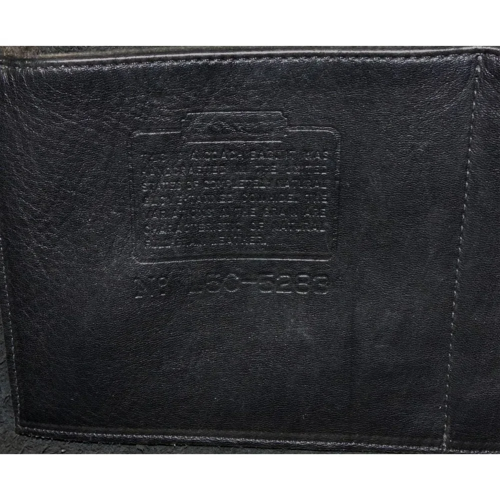 Vintage Coach Bag, Harrison Briefcase, Black Leather Messenger,‎ Laptop Bag